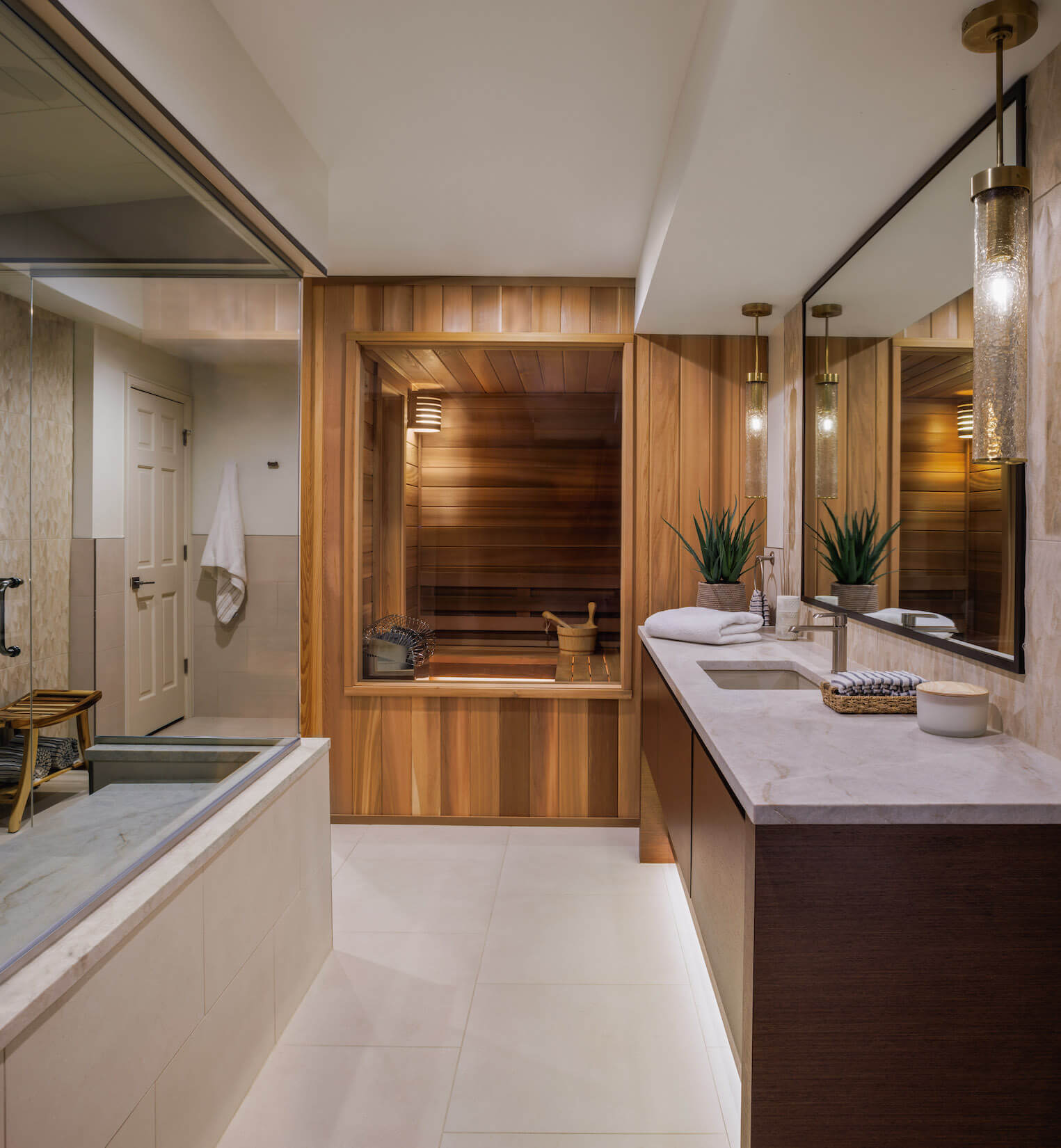 contemporary bathroom remodel